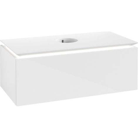 VB WTUS Legato B603 1000x380x500mm avec cloche. 1 Ausz. WT m.tig Blanc brillant (1/2)