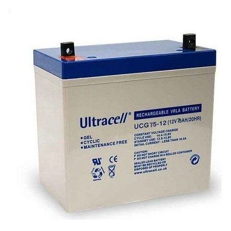 Batterie Gel - Ultracell UCG75-12 - 12v 75ah