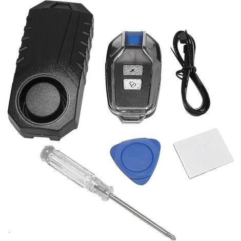 Alarma inalámbrica súper potente de 113 dB para motocicleta y bicicleta, alarma antirrobo con control remoto. (1/5)