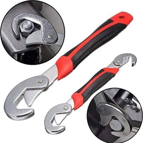 CHIAVE CHIAVI UNIVERSALE IN ACCIAIO PER DADI BULLONI 9-32 MM SNAP'N GRIP SET 2PZ