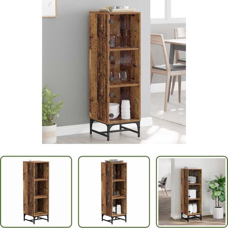 vidaXL Aparador Madera vieja 35 x 37 x 117 cm (1/5)