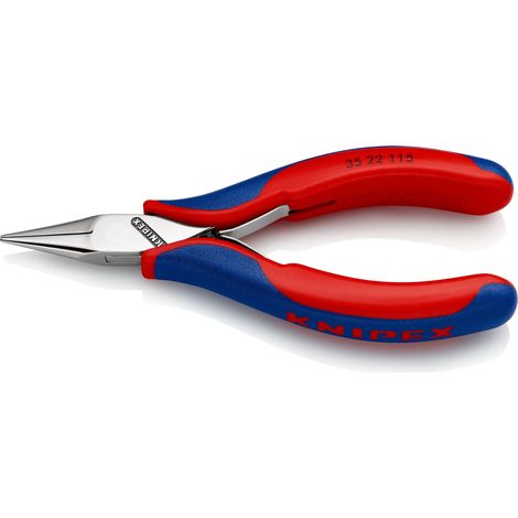 KNIPEX 35 22 115 Pince de préhension pour l'électronique avec charnière entrepassée avec poignées multimatières 115 mm
