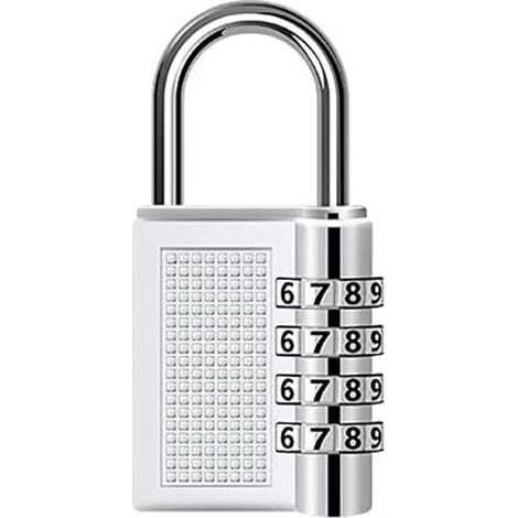 Cadenas à combinaison - Cadenas à code réinitialisable résistant aux intempéries pour hangar, clture, portail, armoires, école, casier de salle de sport, bote à outils, bagages (couleur : ar (1/5)