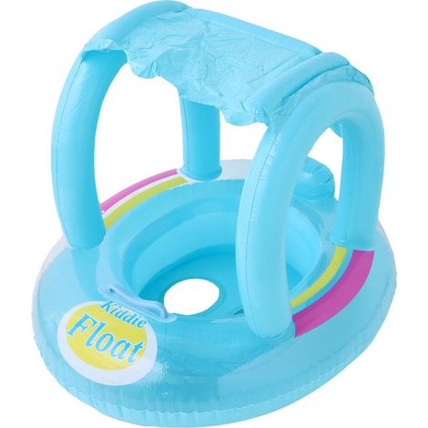 Babyschwimmring – mit Sonnendach – integriertem Sicherheitssitz – aus umweltfreundlichem PVC – für Außen- und Innenpools – 1 Stück (1/5)