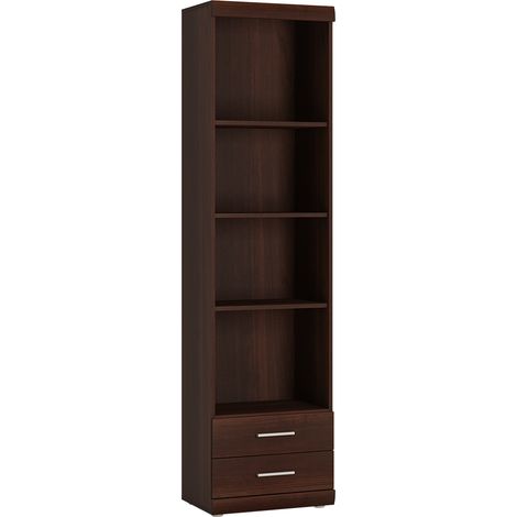 Regal Wohnzimmer schmal 50 cm Nussbaum IMPERIA-129 (1/5)