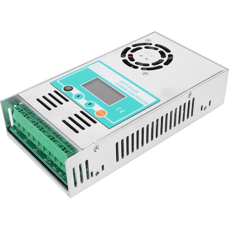 60A MPPT-Solarladeregler 12V 24V 36V 48V, Batterieregler mit intelligentem Lüfter (1/5)
