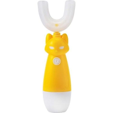 Brosse à dents électrique ultrasonique en forme de D0AB pour enfants, brosse en silicone de qualité alimentaire pour-AquaForge