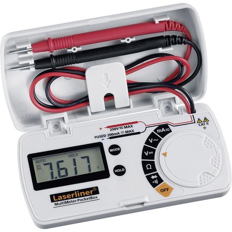 Laserliner Pocket Box Hand-Multimeter  digital  CAT II 250 V Anzeige (Counts): 1999