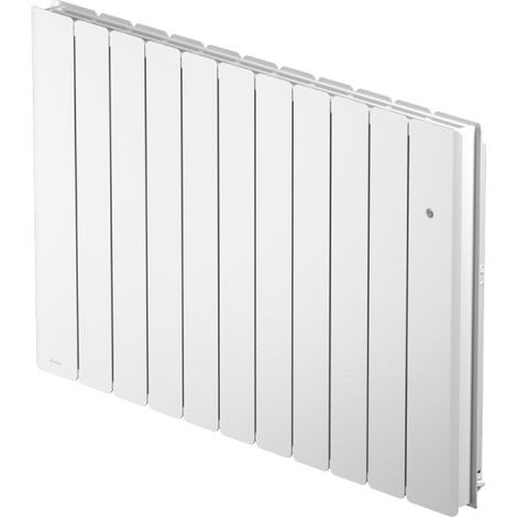 Noirot – Radiateur à inertie fonte 2000W blanc connecté – Écran graphique couleur – Programmation intégrée – Détection de fenêtre ouverte