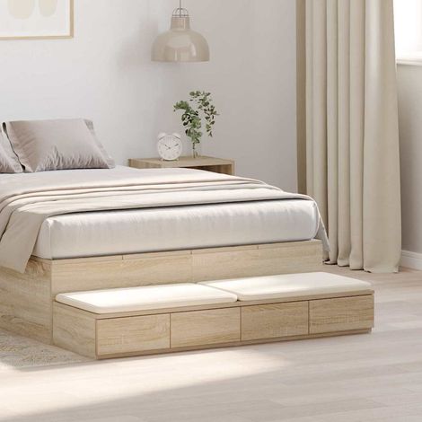Bettschubladen Sonoma-Eiche 120 x 36,5 x 16,5 cm Holzwerkstoff