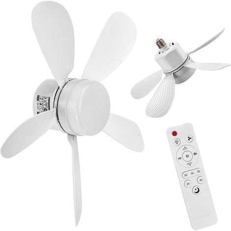 Kompakt Deckenventilator Lima E27 420 LED Ventilator mit Fernbedienung (1/5)