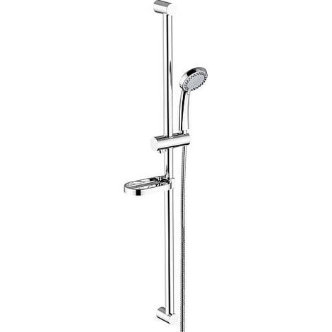 Kit de douche Optima+douchette porte-savon + flexible de douche barre de douche 900mm