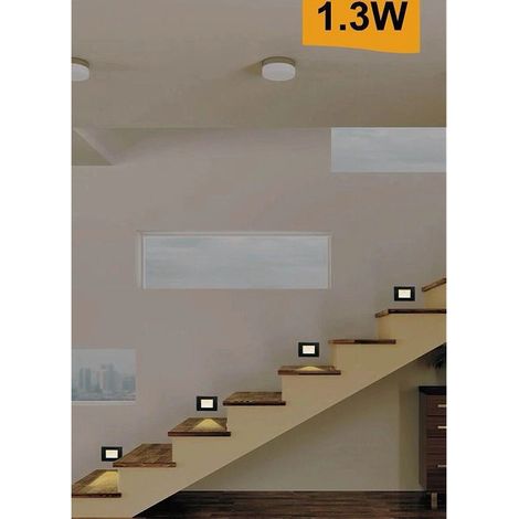 Segnapasso Placca Nera Muro Sensore Movimento Pir 1,3 W Cassetta 503 Xggyd-001n (1/5)