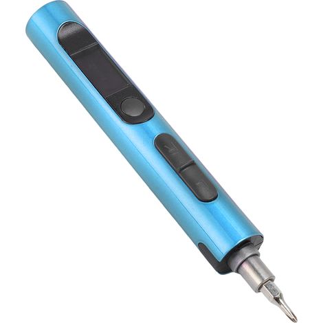 Mini tournevis électrique 32 en 1, kit de tournevis sans fil de précision pour la réparation d'appareils électroniques (radiocommandés, ordinateurs portables, téléphones, etc.), bleu (1/5)