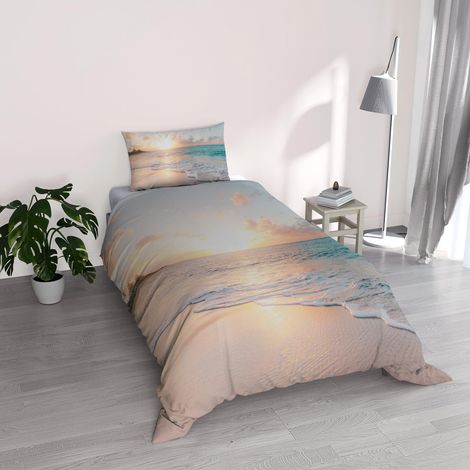Parure Housse de Couette en Microfibre avec Impression numérique Goodnight, Haïti, Simple (1/5)