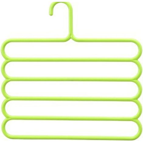 Tendedero multifuncional extensible de 5 niveles, color verde.