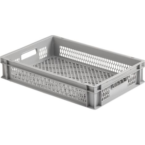 ALUTEC Kunststoffbehälter (60x40x12cm, stapelbar, lebensmittelecht, -40/+80°C)