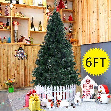 1.8M 6Ft Tall Christmas Tree With Stand Holiday Season Indoor Outdoor Decoration (1/3)