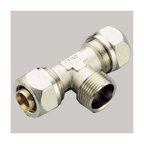RACCORDO A COMPRESSIONE A TEE MASCHIO TIEMME  16 x 1/2 x 16     TIEMME