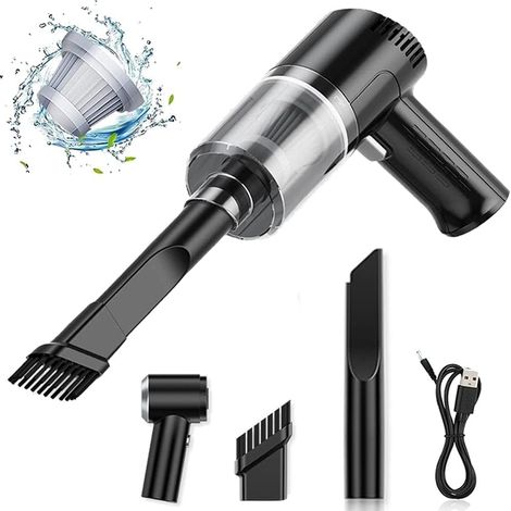 ZOLGINAH Aspirador de Mano Inalámbrico, Aspirador de Mano Inalámbrico 9000pa, Aspirador de Coche Portátil, Mini Aspirador Inalámbrico, Aspirador de Mano (1/5)