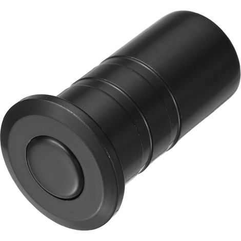 Protecteur De Poussière Pour Loquet De Porte 12mm/0.47", Inserts De Verrou Coulissant Anti-Poussière En Acier Inoxydable 304, Accessoires De Verrou À Cylindre, Noir (1/5)