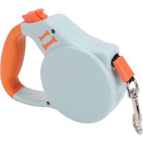 Laisse pour Chien Laisse Rétractable pour Chien avec Verrouillage Anti-Fuite, Poignée en Plastique, Contrôle de la Longueur à Un Bouton, pour Chiens de Petite et Moyenne Taille, Entraînement (1/5)