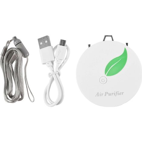 Personnel sur soi purificateur air necklace mini air freshner ionizer ion négatif générateur pour adults kids blanc (1/5)