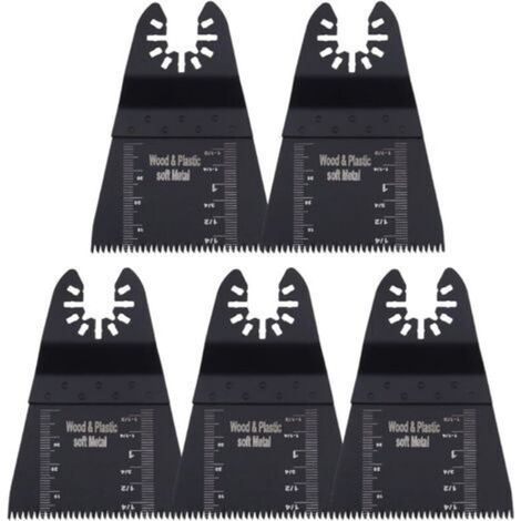 Lot de 5 lames de scie oscillantes pour outil multifonction 65 mm