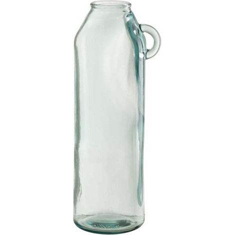 Vase Cylindrique Design "Anse" 45cm Transparent (1/3)