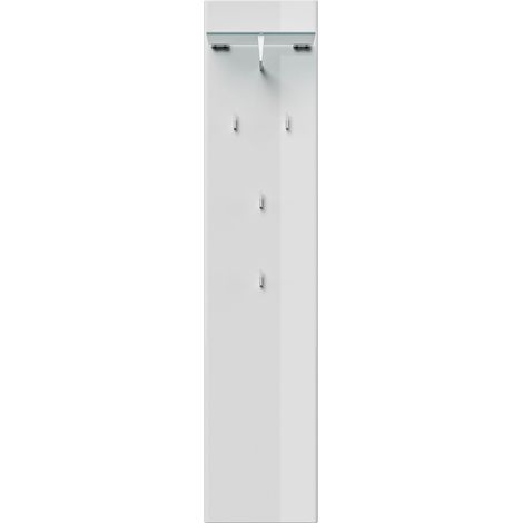 Garderobe Emotion 4 Haken und Hutablage 35x160 cm  Weiss Hgl (1/5)