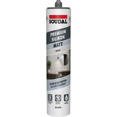 Soudal Silikon Premium grau matt 300 ml Dichtmaterialien
