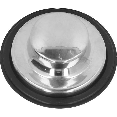 [Arrêt-évier de cuisine] [Acier inoxydable brossé 86mm] [Bouchon et couvercle de siphon universel avec joint silicone anti-odeurs] [Lot 1 pièce] (1/5)