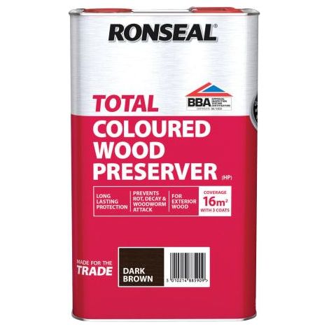 Trade Total Wood Preserver Dark Brown 5 litre RSLTTWPDB5L