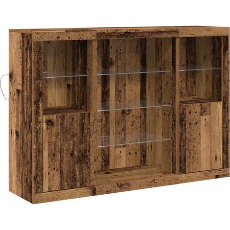 Buffet，Bahut，Meuble de Rangement Bois ancien 142.5 x 37 x 100 cm Bois d'ingénierie CFW57407 (1/5)