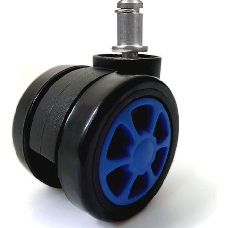 Cuscinetti in gomma protettivi per le ruote delle sedie da ufficio (5 set), ruote da 60 mm, diametro standard dell'asse. (1/5)