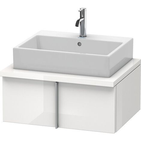 Meuble bas console VERO 285x700x518mm perle d'abricot haute brillance
