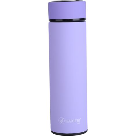 Bouteille Isotherme Acier Inoxydable - Double Paroi Vide - Pour Bureau Et Extérieur - 500 Ml - Violet (1/5)