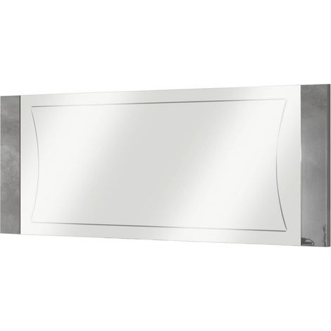 HOFFMAN - Miroir pour Buffet Gris Aspect Pierre
