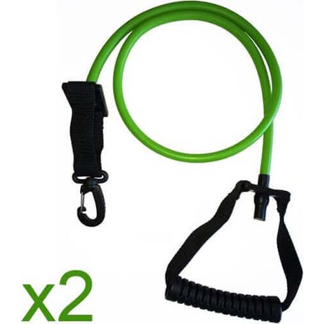 Elastiques aquafitness Waterflex AQUATICA MEDIUM coloris vert moyenne résistance