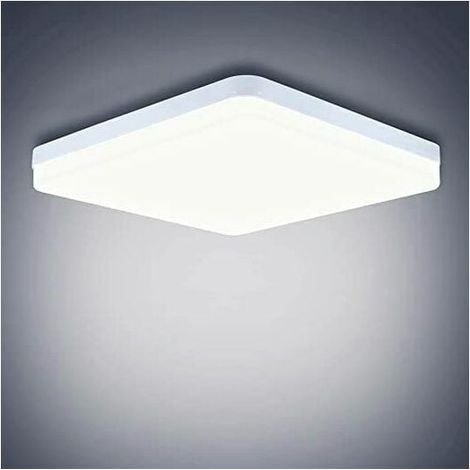 Lámpara de techo LED 48W 4320Lm Fácil de instalar Lámparas de techo para dormitorios modernos Salas de estar Cocina Blanco frío 6500K Cuadrado 30 30 4cm (1/5)