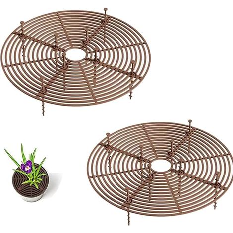 2Pcs Grille Protection Plante,Cache-Pot Réglable jusqu'à 30cm,Grilles de Protection pour Pots de Plantes,Pot Protection pour Plantes,pour Plantes en Pot Grille Pot Fleur de Couverture de (1/5)