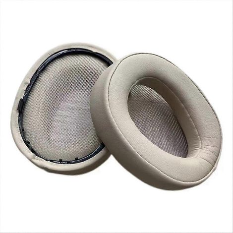 paire de coussinets d'oreille en mousse pour casque MDR-100AAP H600A 100A, couleur or clair. (1/5)