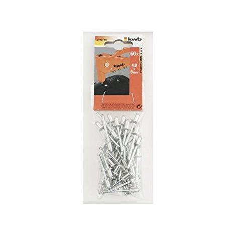 Remache ciego kwb 407476 aluminio 4 mm 16 mm