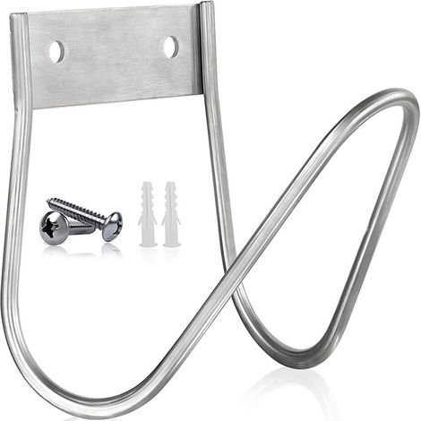 Filiyano – Support de tuyau d'arrosage en métal argenté, taille unique (1/5)