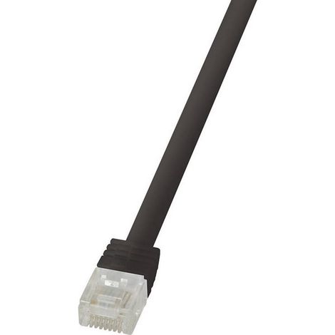 Câble réseau LogiLink CAT 6 U/UTP 3m noir - CF2063U - [1x RJ45 mâle - 1x RJ45 mâle] (1/2)