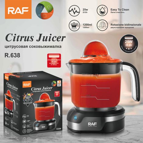 Presse-agrumes électrique standard européen pour oranges et citrons - Extracteur de jus automatique pour la maison - Petit et portable - 1,2 L (1/5)
