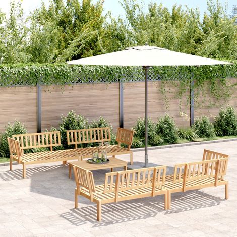 5-tlg. Garten-Sofagarnitur aus Paletten Massivholz Akazie (1/5)
