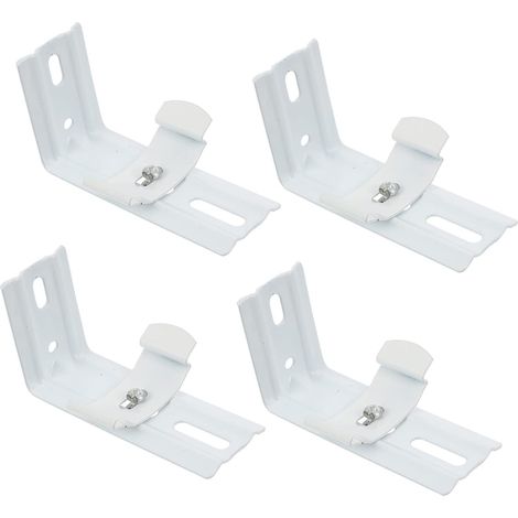 Crochets pour rideaux (lot de 4) Supports muraux en L pour la fixation de stores et la décoration intérieure (1/5)