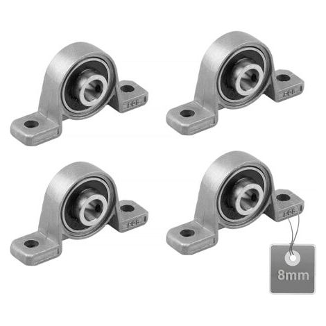 Stück Stehlager, Kugellager, Kugellager, Zinklegierungslager, Stehlager, Kugellager, mit massiver Gusseisenbasis (Größe: 8 mm) (1/5)
