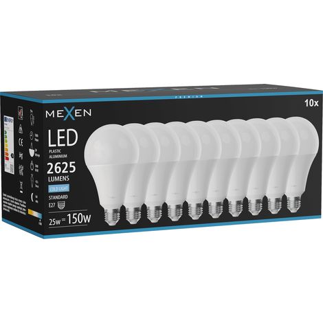 Mexen Nova 10x ampoule LED E27, A95, 25W, Froid - 6500K, 2625 lm - L100-E27-2565-01x10 (1/3)